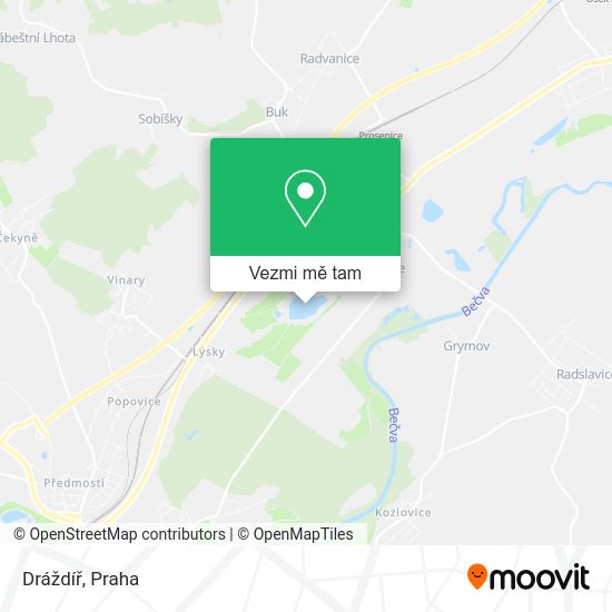 Dráždíř mapa
