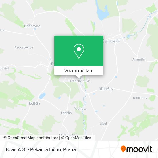 Beas A.S. - Pekárna Lično mapa