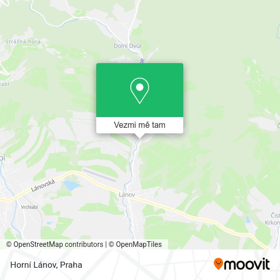 Horní Lánov mapa
