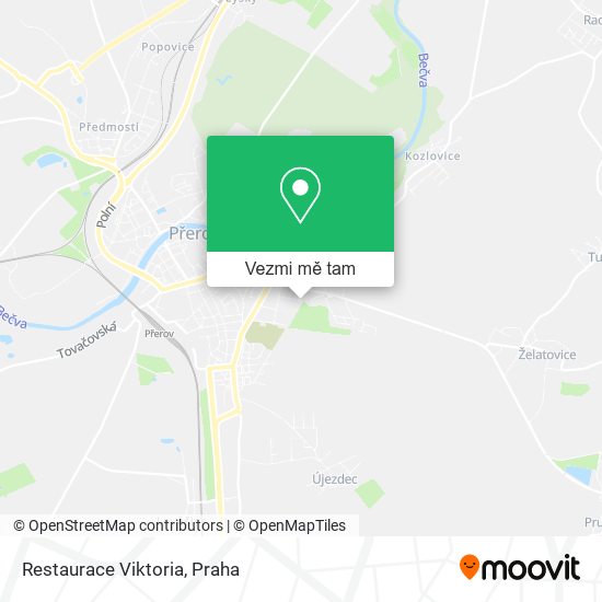 Restaurace Viktoria mapa