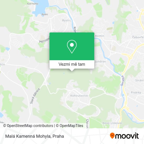 Malá Kamenná Mohyla mapa