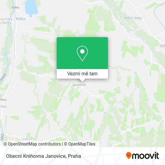 Obecní Knihovna Janovice mapa