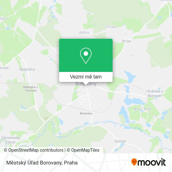 Městský Úřad Borovany mapa
