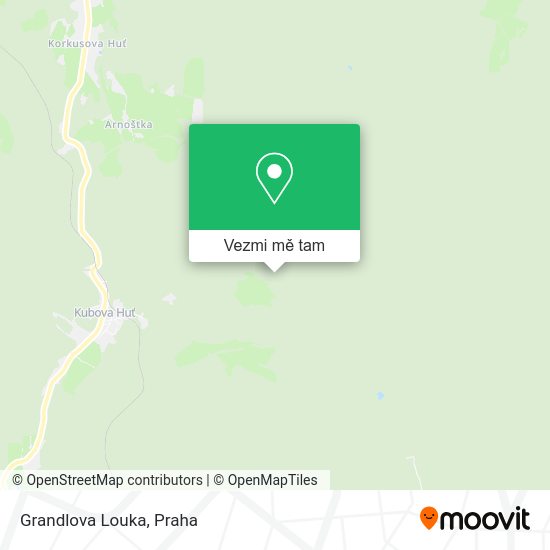 Grandlova Louka mapa