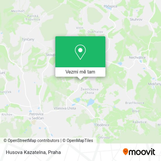 Husova Kazatelna mapa