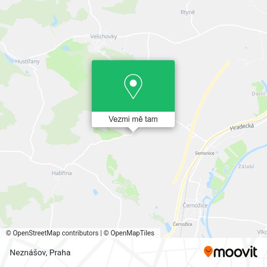 Neznášov mapa