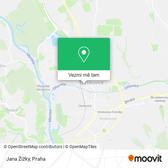 Jana Žižky mapa