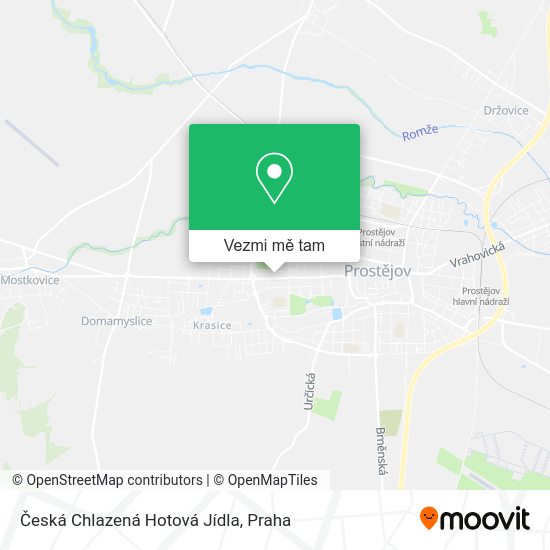 Česká Chlazená Hotová Jídla mapa