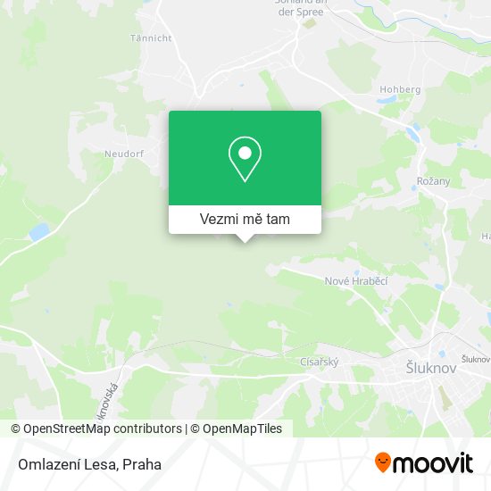 Omlazení Lesa mapa