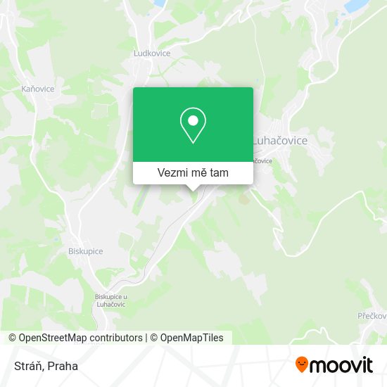 Stráň mapa