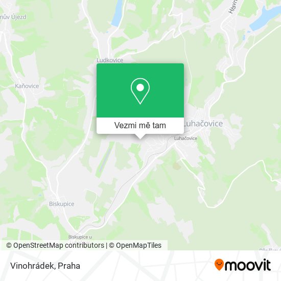 Vinohrádek mapa