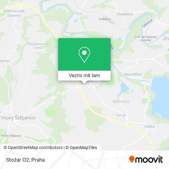 Stožár O2 mapa