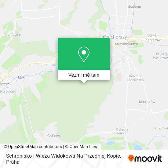 Schronisko I Wieża Widokowa Na Przedniej Kopie mapa