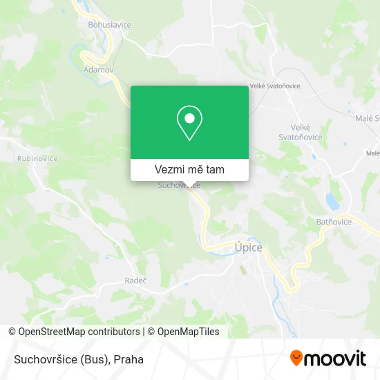 Suchovršice (Bus) mapa