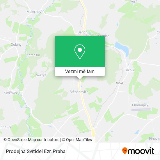 Prodejna Svítidel Ezr mapa