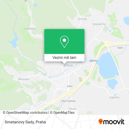 Smetanovy Sady mapa