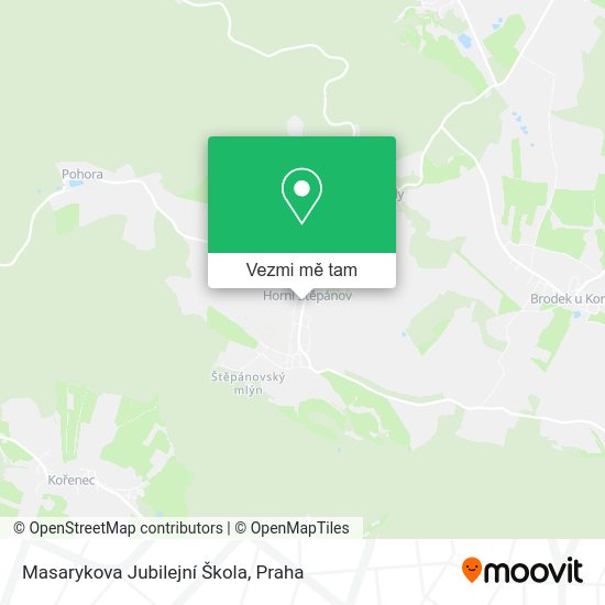 Masarykova Jubilejní Škola mapa