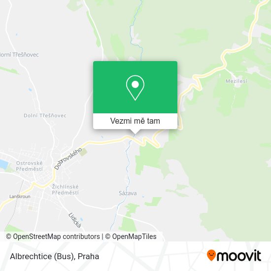 Albrechtice (Bus) mapa