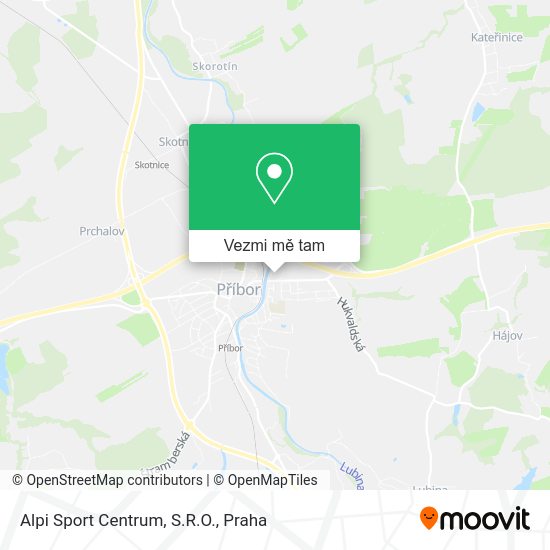 Alpi Sport Centrum, S.R.O. mapa