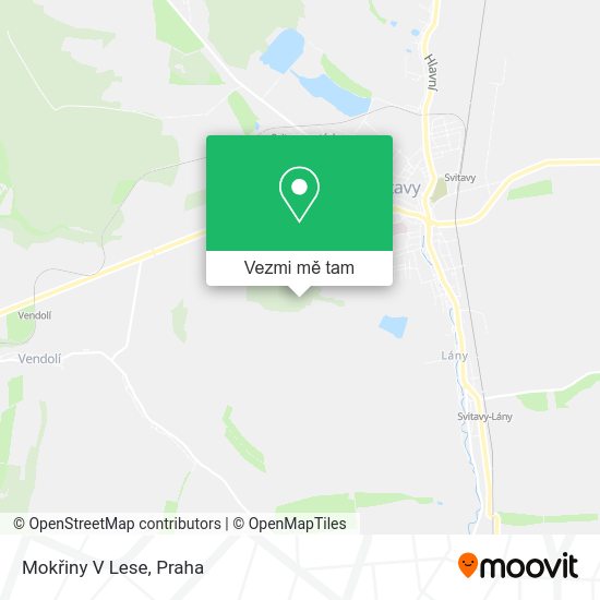 Mokřiny V Lese mapa