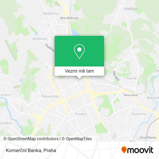 Komerční Banka mapa
