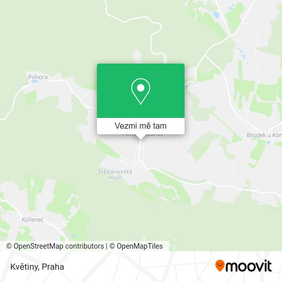 Květiny mapa