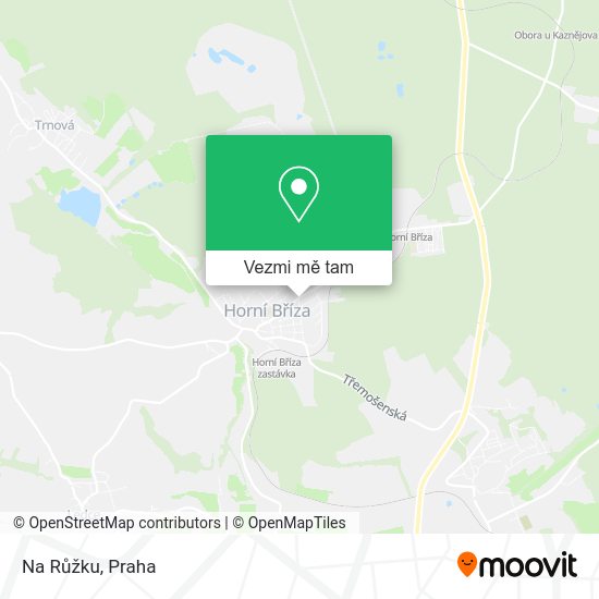 Na Růžku mapa