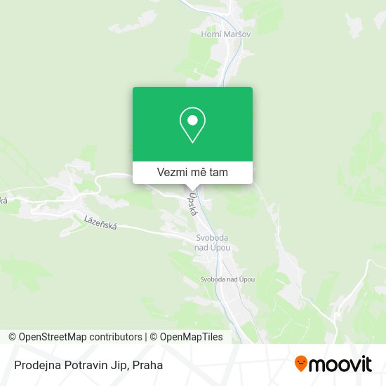 Prodejna Potravin Jip mapa