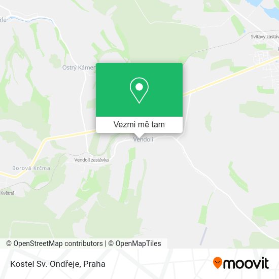 Kostel Sv. Ondřeje mapa