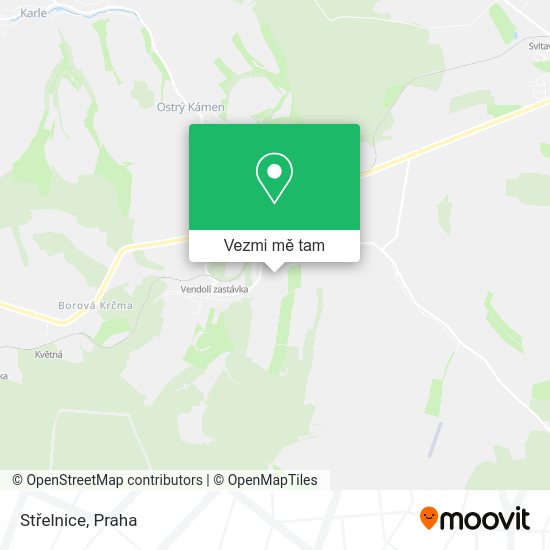 Střelnice mapa