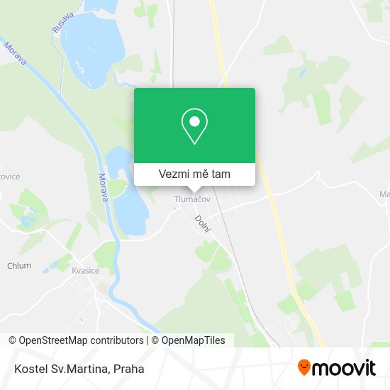 Kostel Sv.Martina mapa