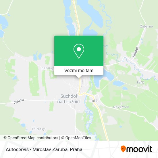 Autoservis - Miroslav Záruba mapa