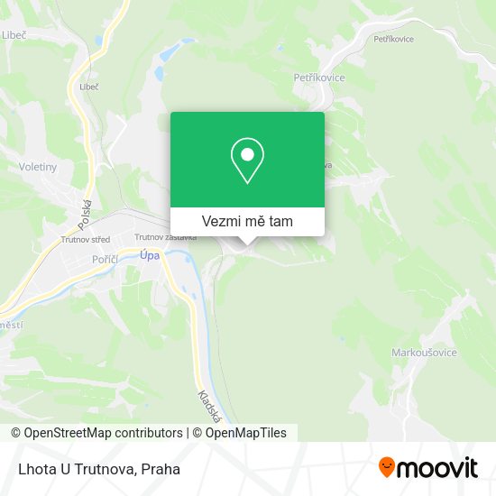 Lhota U Trutnova mapa