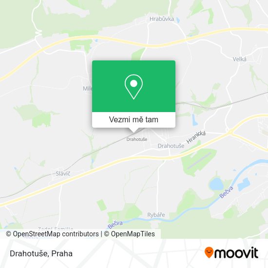 Drahotuše mapa