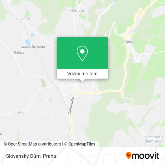 Slovanský Dům mapa