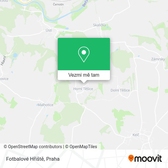 Fotbalové Hřiště mapa