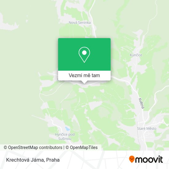 Krechtová Jáma mapa