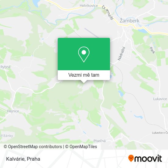 Kalvárie mapa