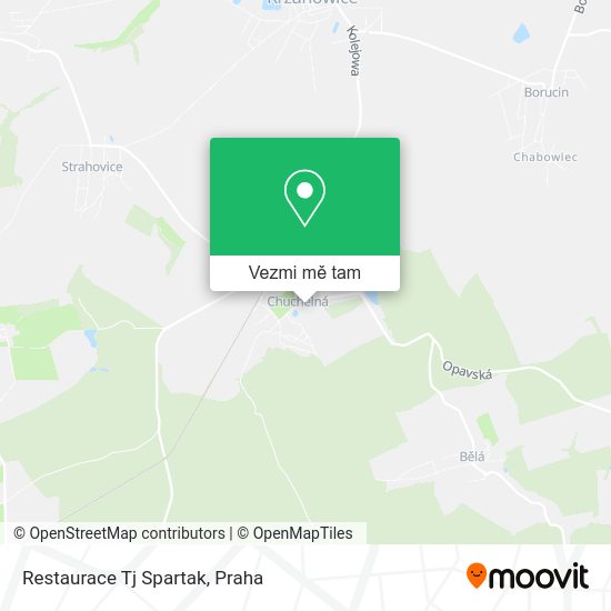 Restaurace Tj Spartak mapa