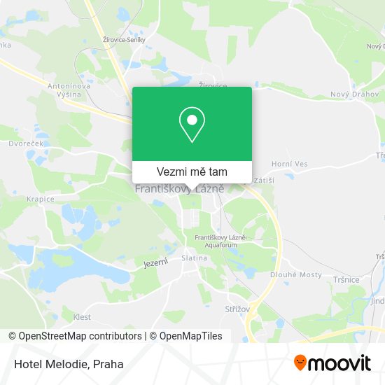Hotel Melodie mapa
