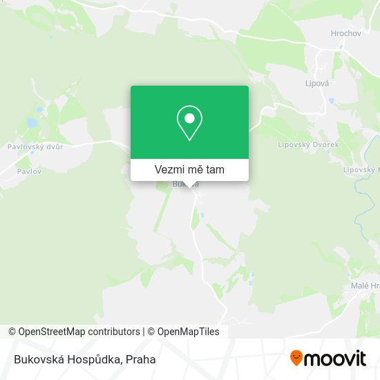 Bukovská Hospůdka mapa