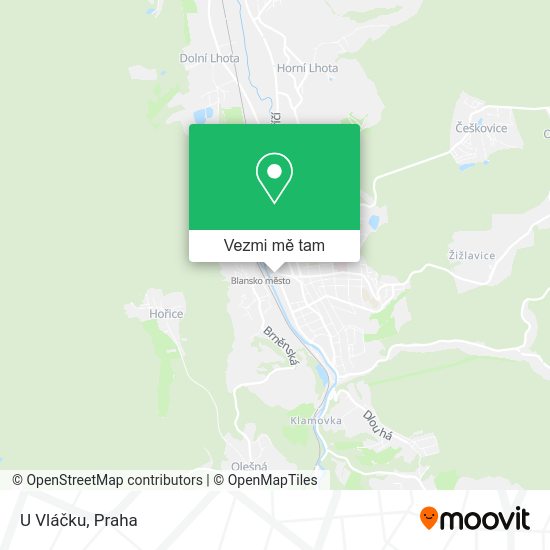 U Vláčku mapa