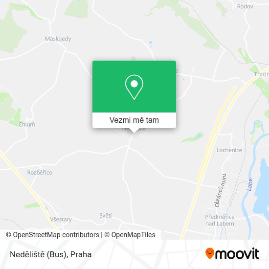 Neděliště (Bus) mapa