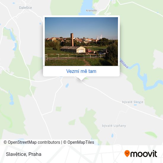 Slavětice mapa