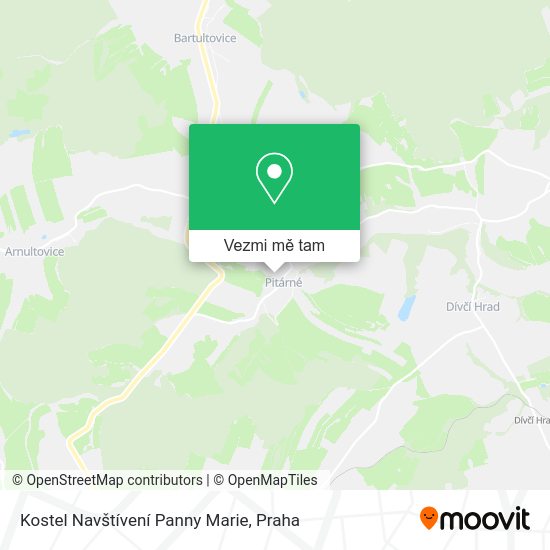 Kostel Navštívení Panny Marie mapa