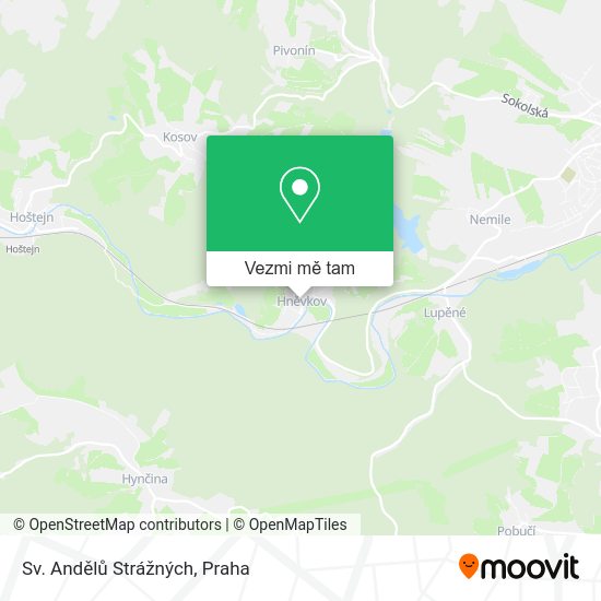 Sv. Andělů Strážných mapa