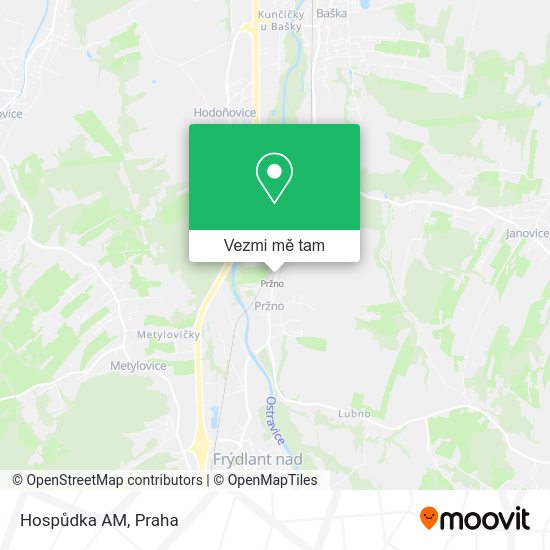 Hospůdka AM mapa