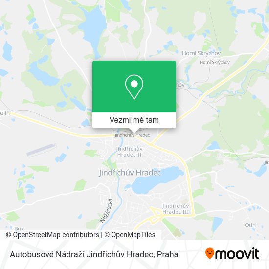 Autobusové Nádraží Jindřichův Hradec mapa