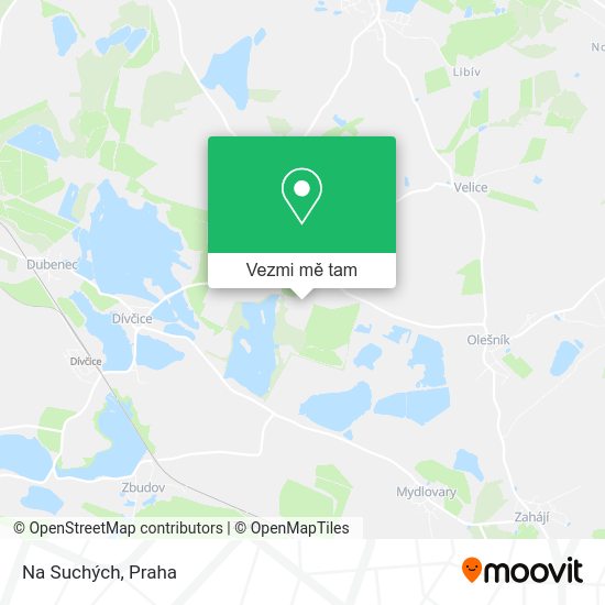 Na Suchých mapa