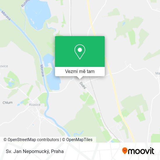 Sv. Jan Nepomucký mapa